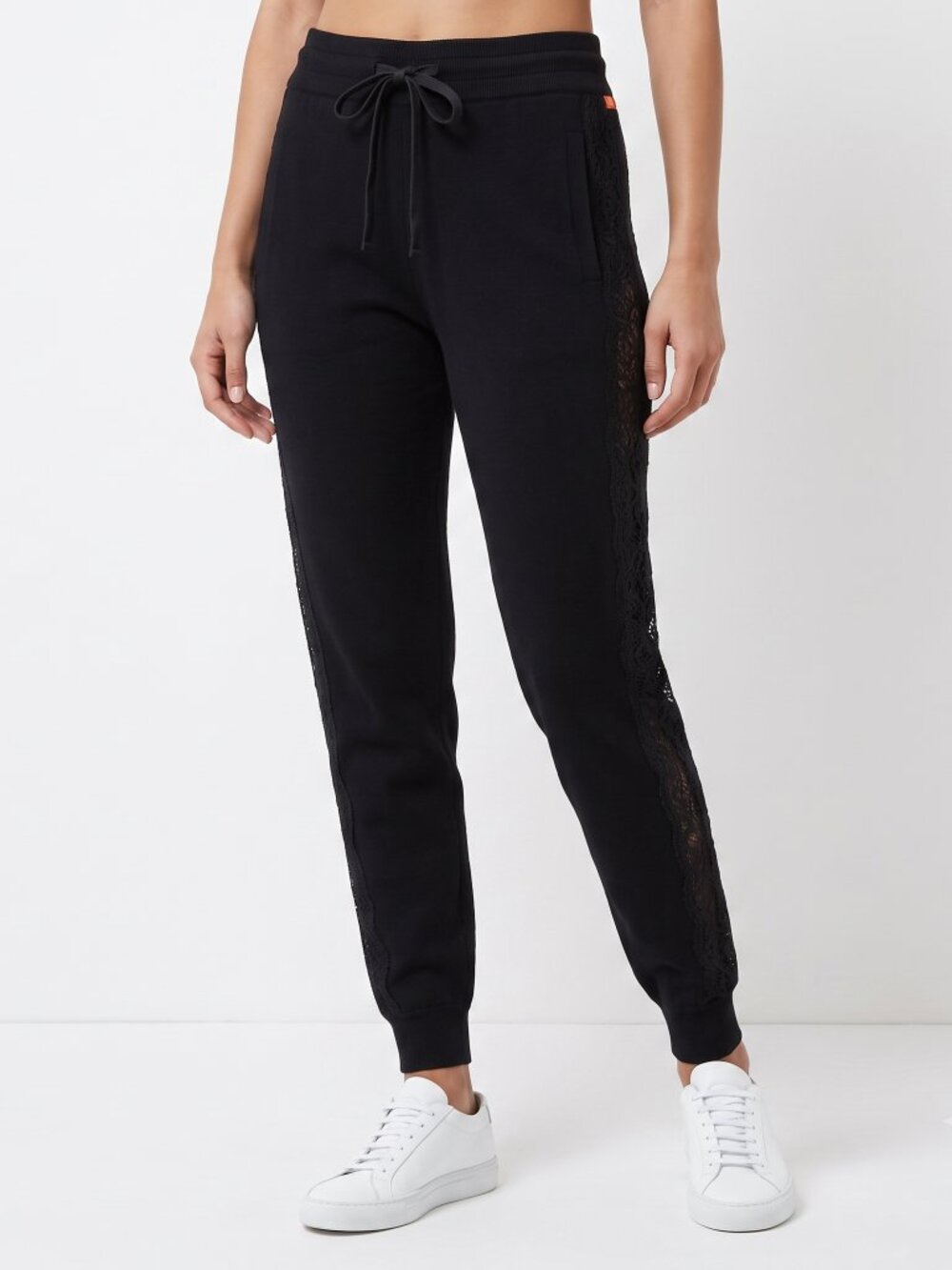 *Joe Fresh Black Lace Panel Jogger Pants